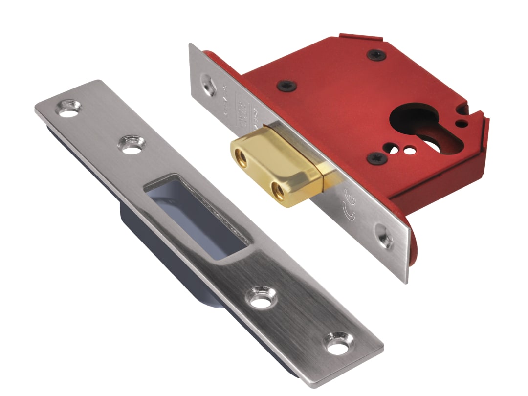 UNION StrongBOLT 21EU EUS-SS-2.5 Euro Deadlock Stainless Steel 68mm 2.5in JL21EUS-SS-2.5