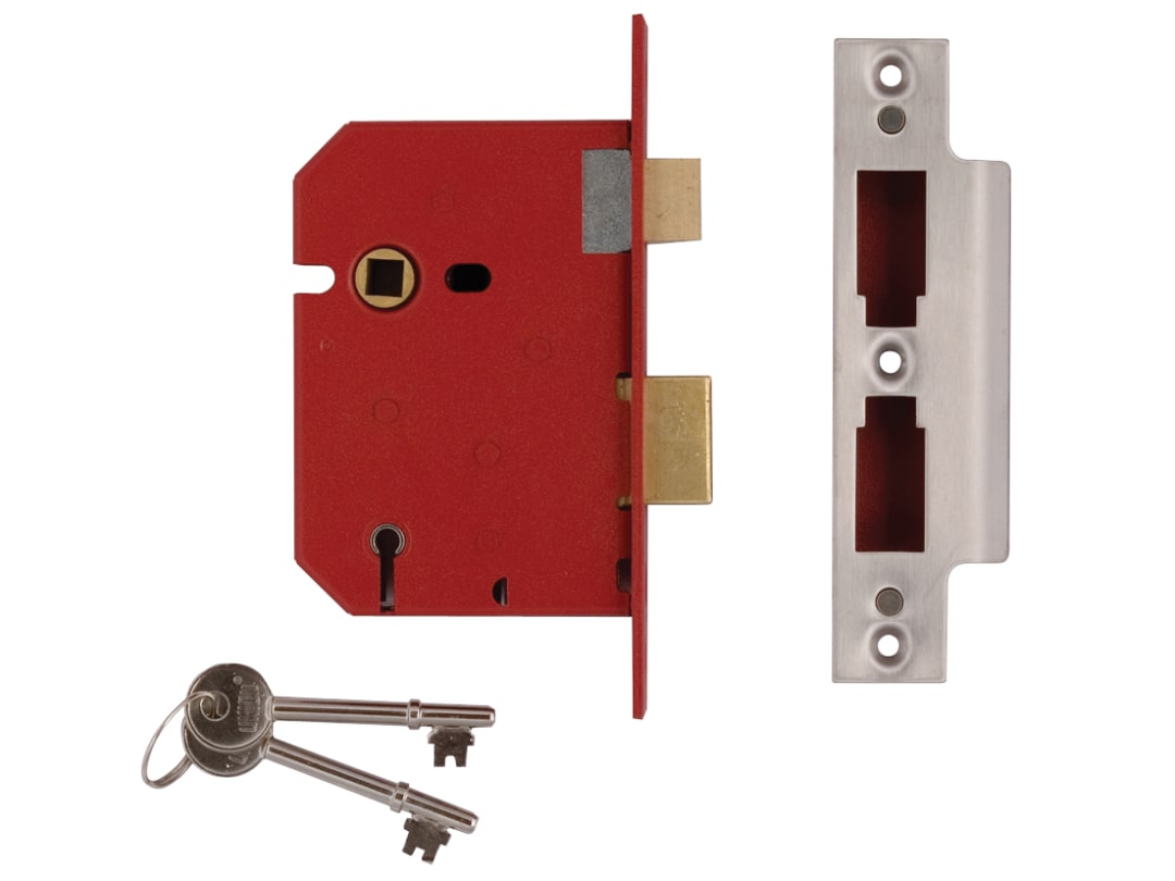 UNION 2201 5 Lever Mortice Sashlock Brass Finish 77.5mm 3 in Visi Y2201-PL-3.00