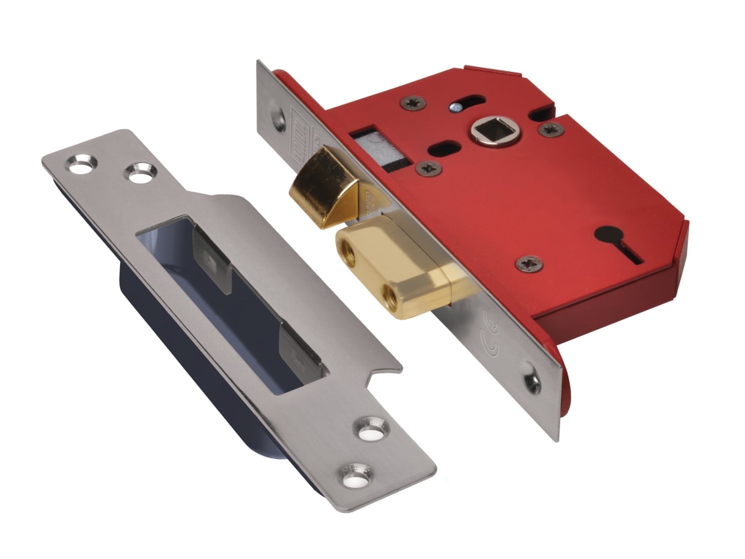 UNION StrongBOLT 2203S 3 Lever Mortice Sashlock Stainless Steel 68mm 2.5in Visi Y2203S-SS-2.5