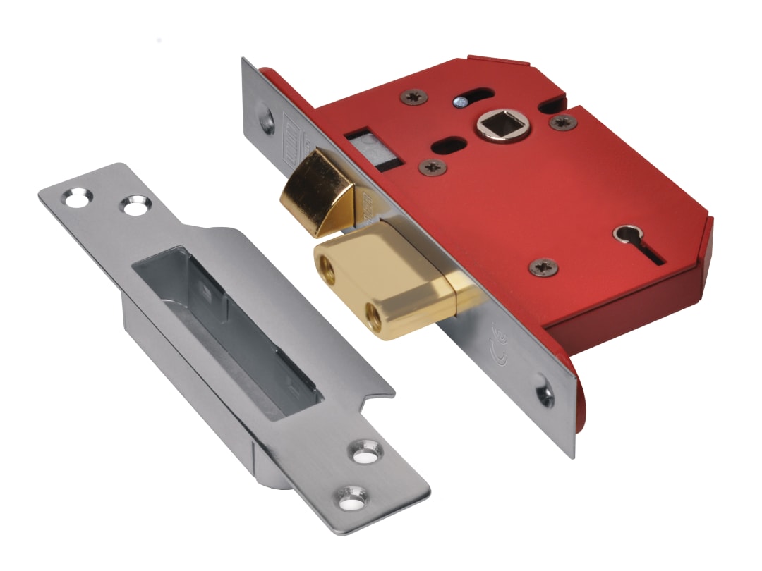 UNION StrongBOLT 2205S 5 Lever Mortice Sashlock Stainless Steel 68mm 2.5in Visi Y2205S-SS-2.5
