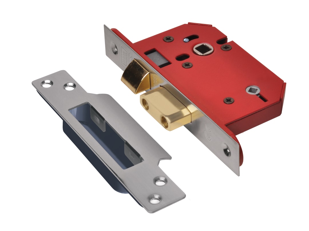 UNION StrongBOLT 22WCS Mortice Bathroom Lock Stainless Steel 68mm 2.5in Visi Y22WCS-SS-2.5