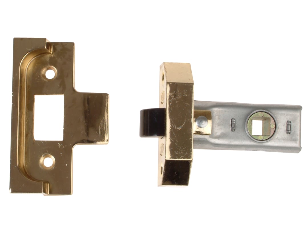 UNION Rebated Tubular Mortice Latch 2650 Electro Brass 63mm 2.5in Y2650-EB-2.50