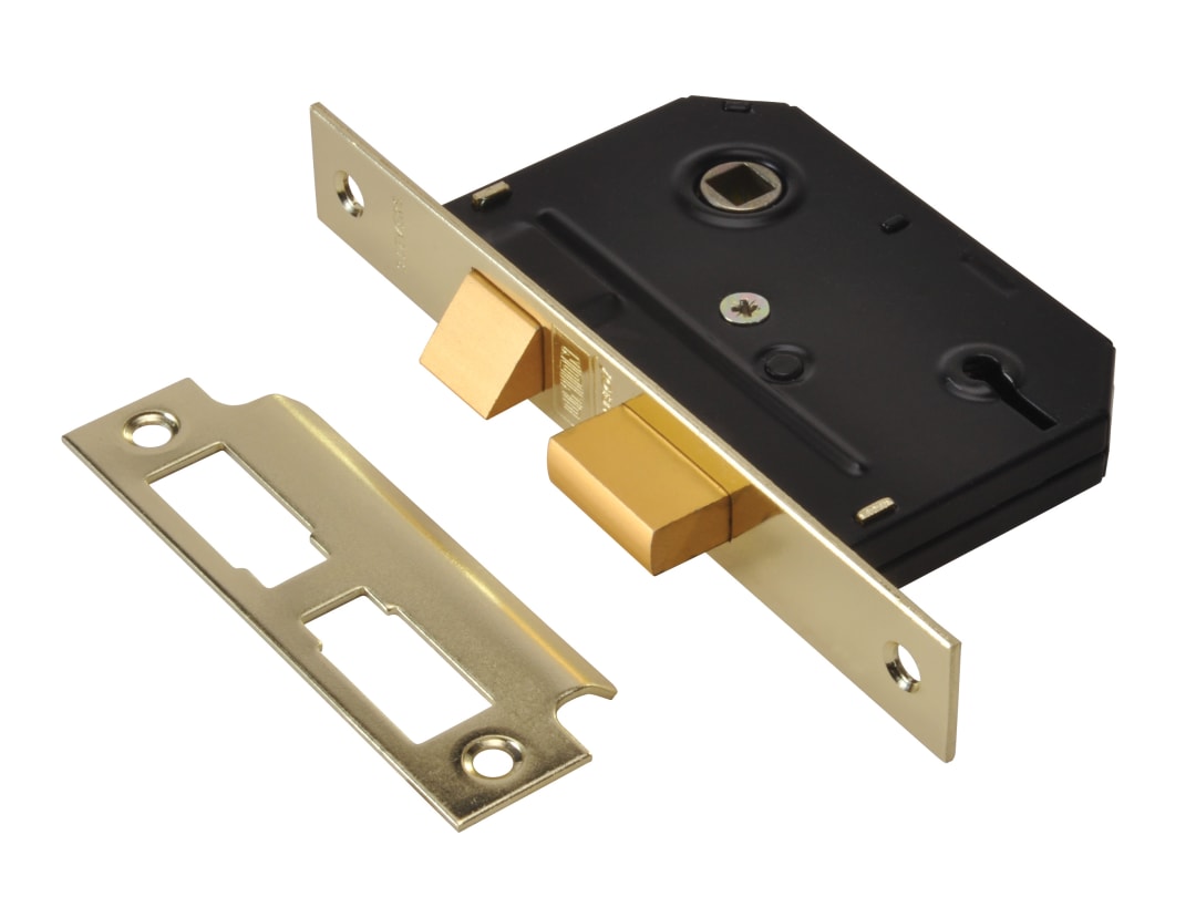 UNION ES-SL Essentials 3 Lever Mortice Sashlock Polished Brass 65mm 2.5in Visi Y-ES-SL-PB-2.5