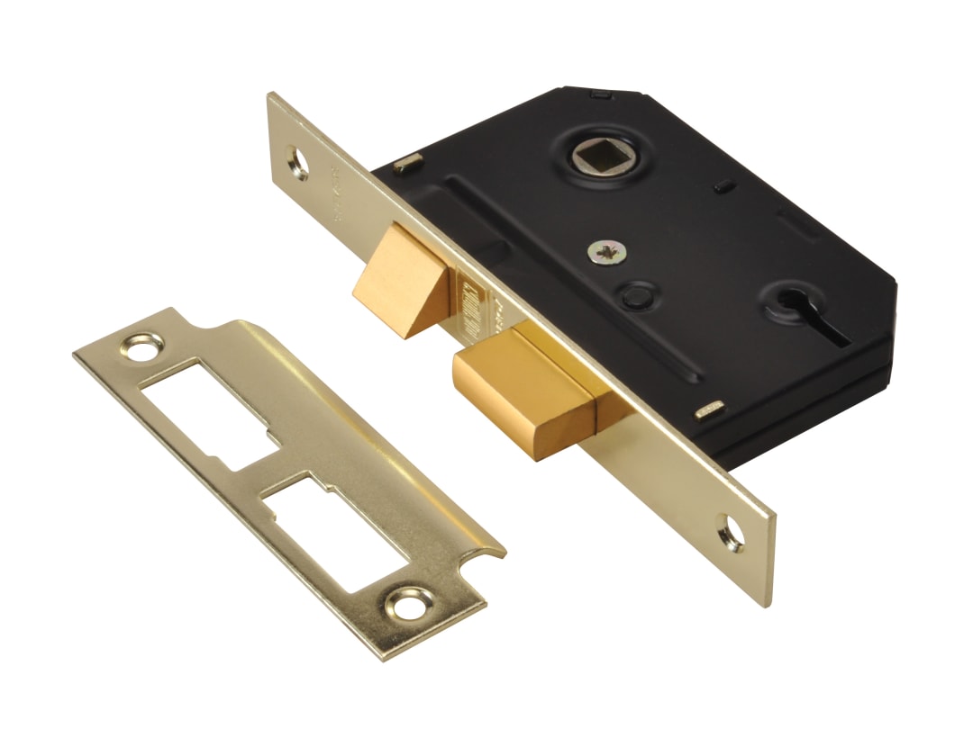 UNION ES-SL Essentials 3 Lever Mortice Sashlock Polished Brass 79mm 3in Visi Y-ES-SL-PB-3.0
