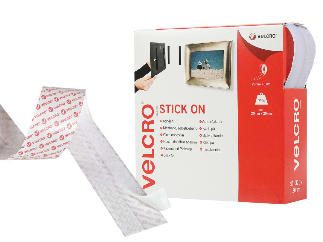 VELCRO® Brand VELCRO® Brand Stick On Tape 20mm x 10m White 60219