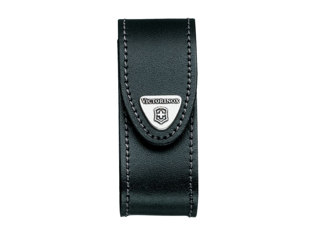 Victorinox Black Leather Belt Pouch (2-4 Layer) 4.0520.3B1