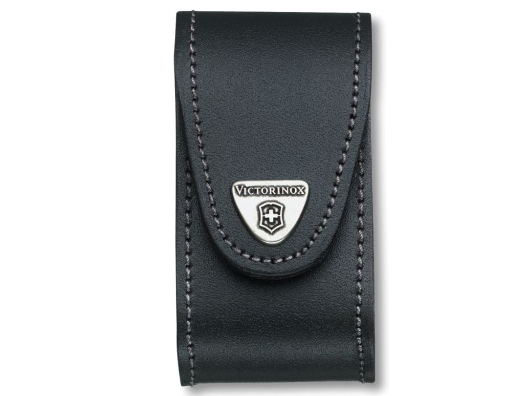 Victorinox Black Leather Belt Pouch (5-8 Layer) 4.0521.3B1
