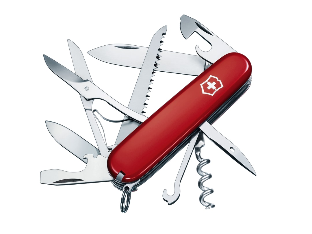 Victorinox Huntsman Swiss Army Knife Red Blister Pack 1.3713.B1
