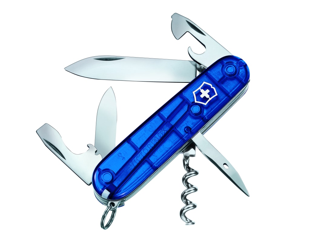 Victorinox Spartan Swiss Army Knife Translucent Blue Blister Pack 1.3603.T2B1