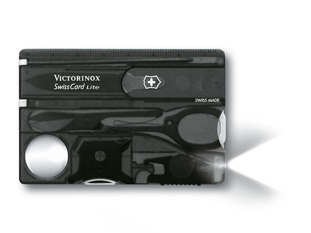 Victorinox SwissCard Lite Translucent Black Blister Pack 0.7333.T3B1