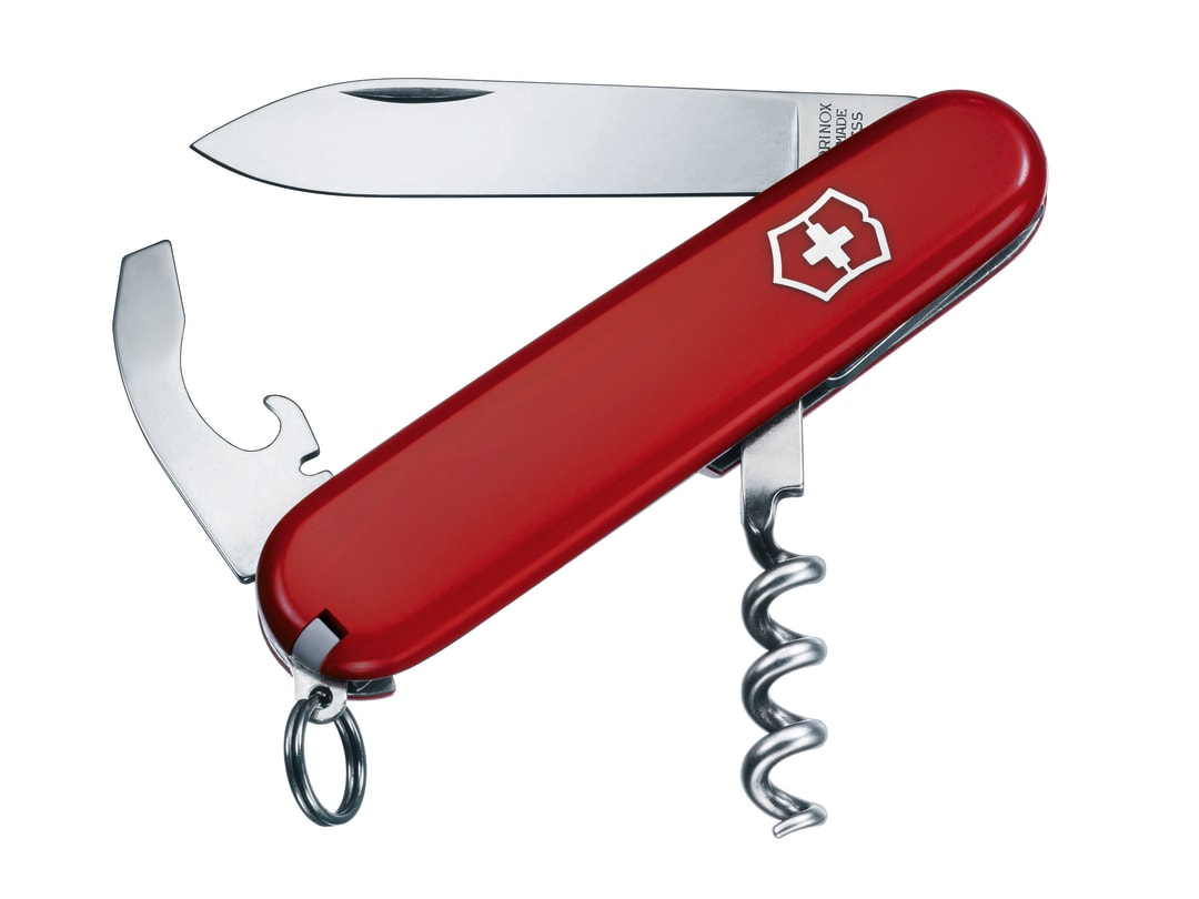 Victorinox Waiter Swiss Army Knife Red Blister Pack 0.3303.B1