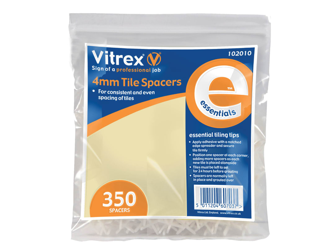 Vitrex Essential Tile Spacers 4mm (Pack 350) 102010