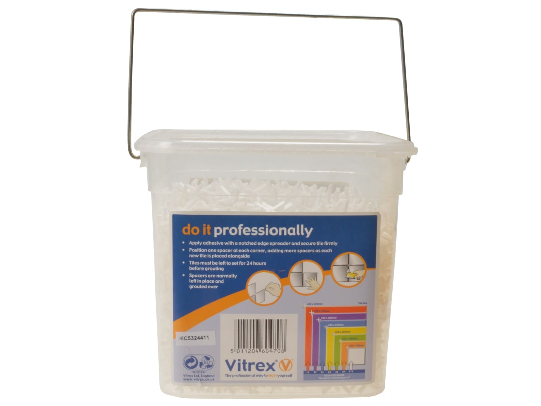 Vitrex Wall Tile Spacers 2.5mm (Pack 3000) 10202600V