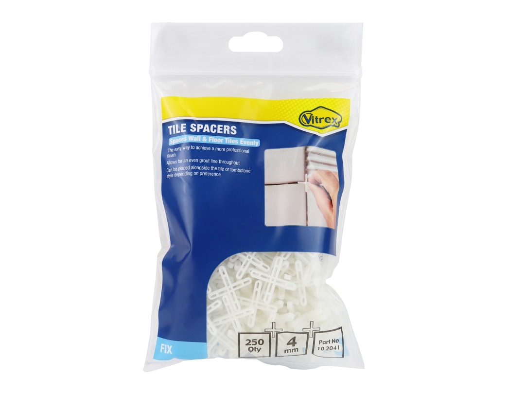 Vitrex Floor Tile Spacers 4mm (Pack 250) 102041