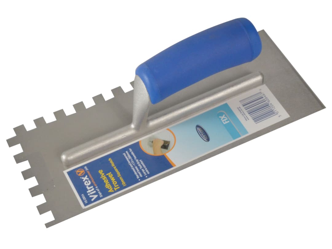 Vitrex Soft Grip Adhesive Trowel 10mm Notches 102954