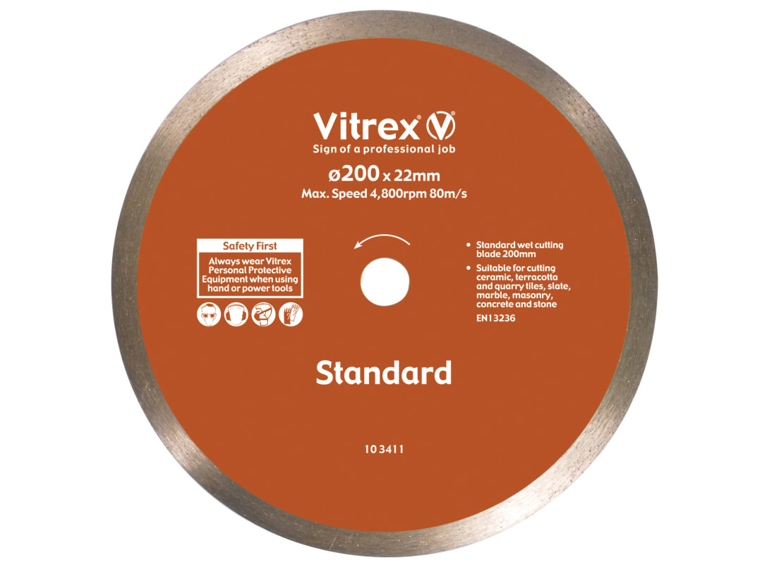 Photos - Cutting Disc Vitrex Standard Diamond Blade 200mm 103411 