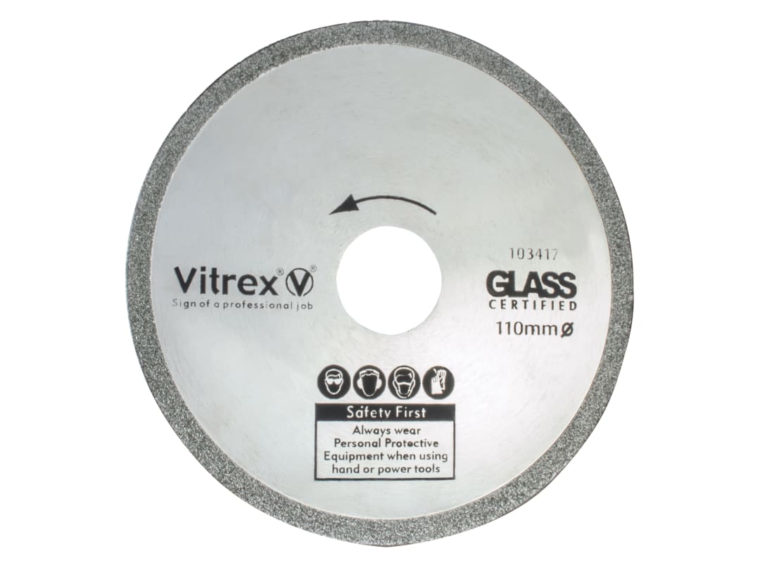 Vitrex Glass Diamond Blade 110mm 103417