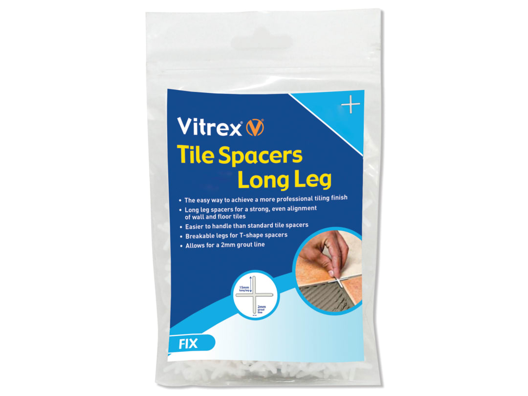 Vitrex Long Leg Spacer 2mm (Pack 1500) LLS21500