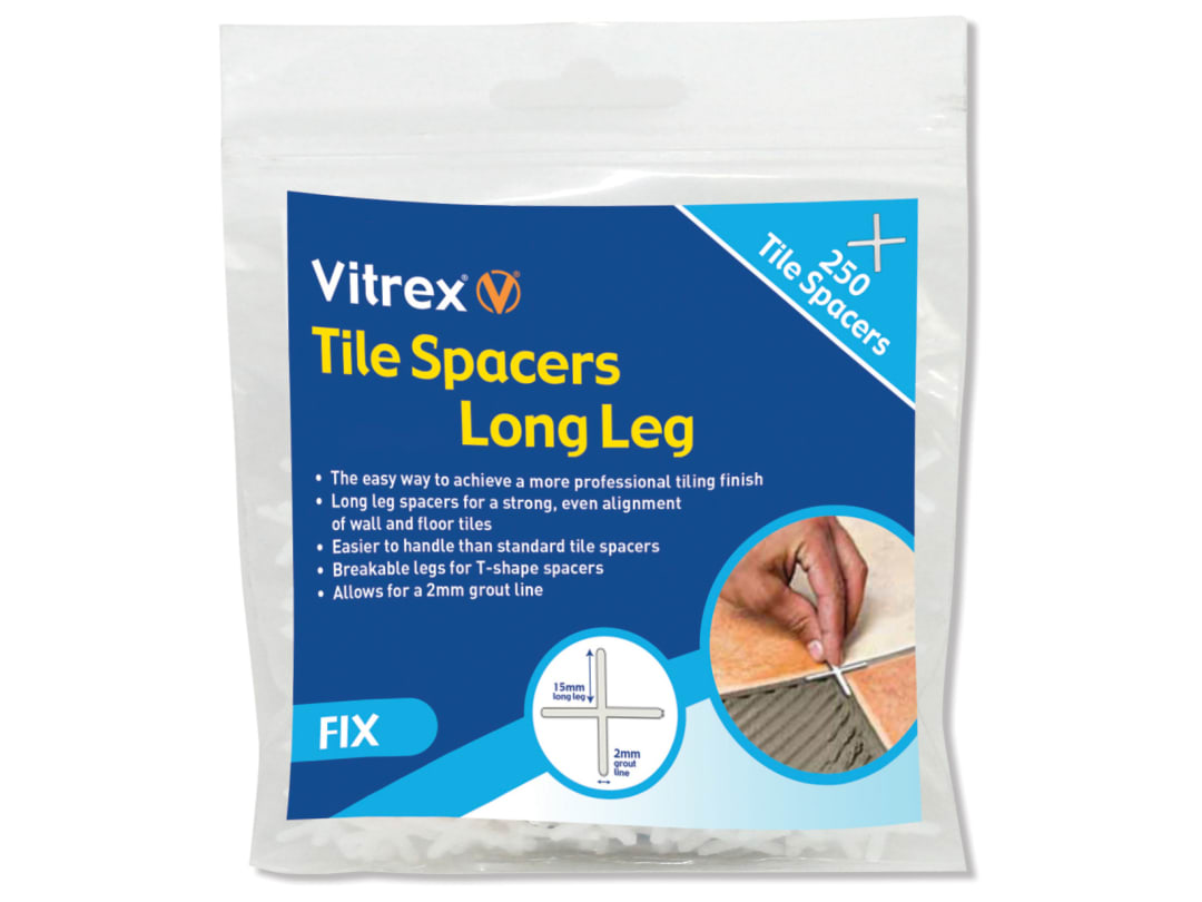 Vitrex Long Leg Spacer 3mm (Pack 250) LLS3250
