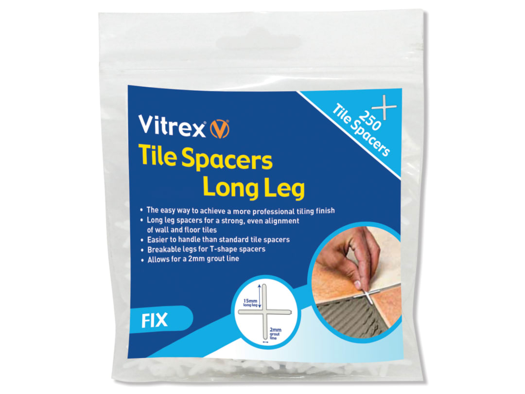 Vitrex Long Leg Spacer 5mm (Pack 250) LLS5250