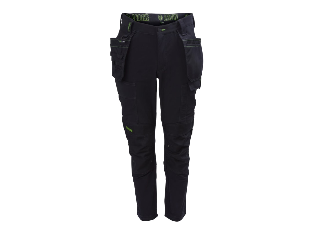 Apache Calgary Black Stretch Holster Trousers Waist 34in Leg 33in CALGARY 34W/33L