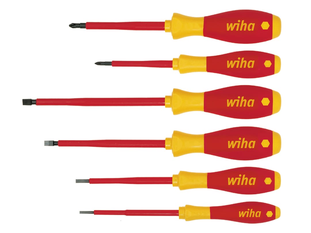Wiha SoftFinish® electric SL/PH Screwdriver Set, 6 Piece 00833