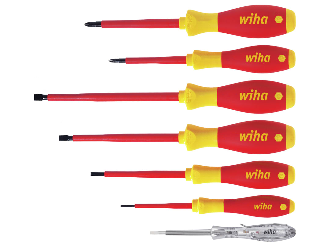 Wiha SoftFinish® electric SL/PH Screwdriver Set, 7 Piece 00834