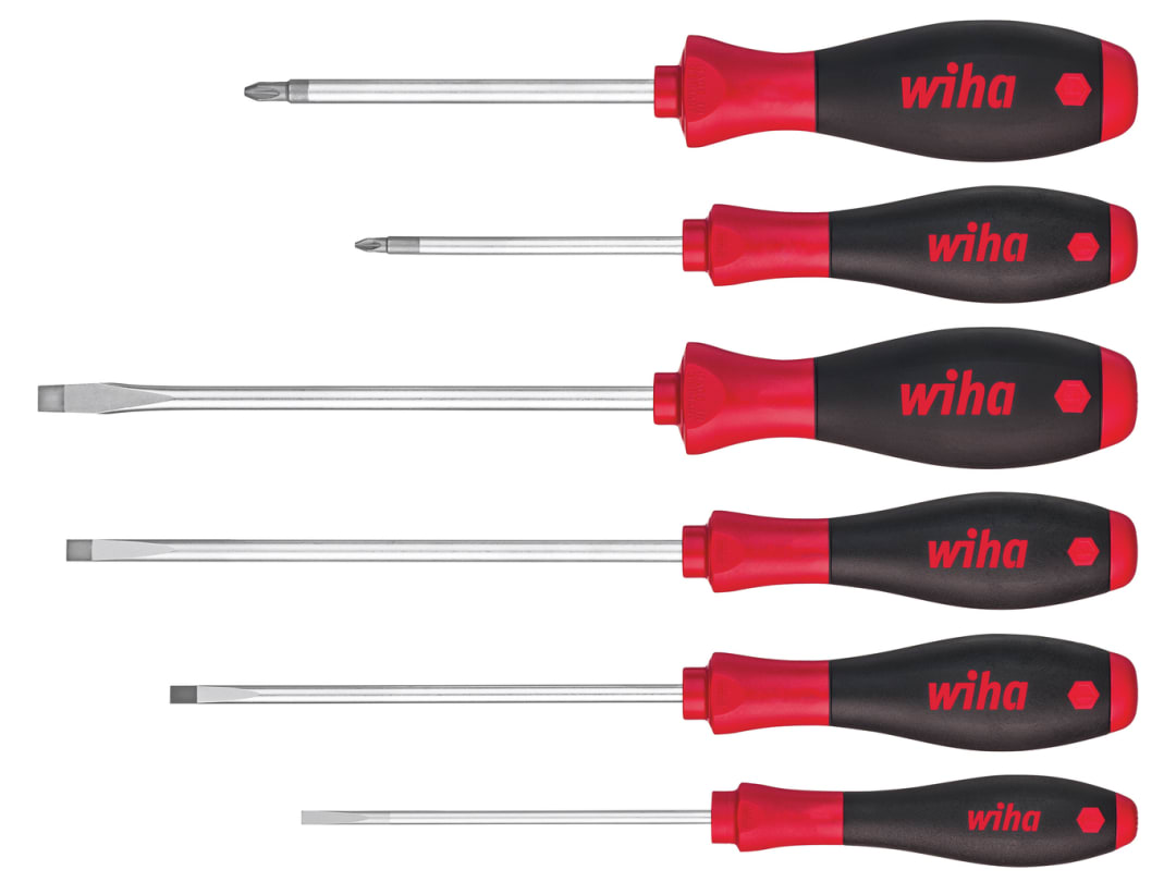 Wiha SoftFinish® SL/PZ Screwdriver Set, 6 Piece 07153