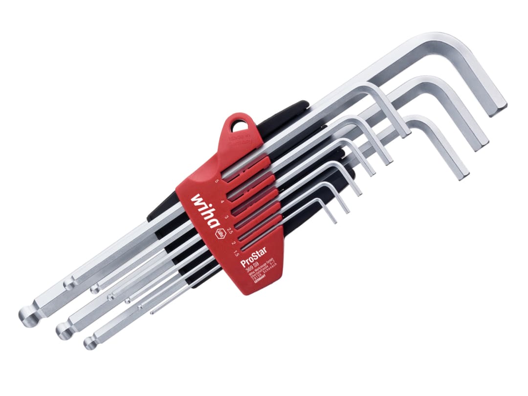 Wiha ProStar Hex Ball End L-key Set, 9 Piece 07192