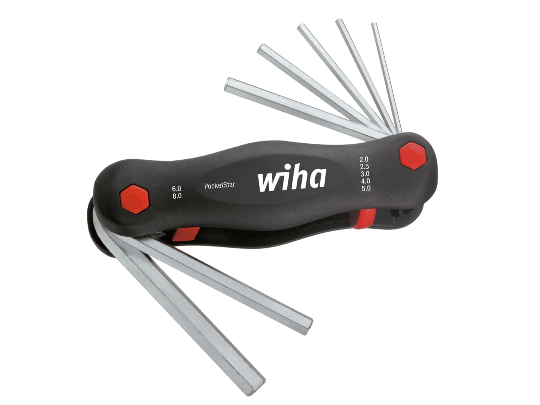 Wiha PocketStar Hex Key Set, 7 Piece (2-8mm) 23041