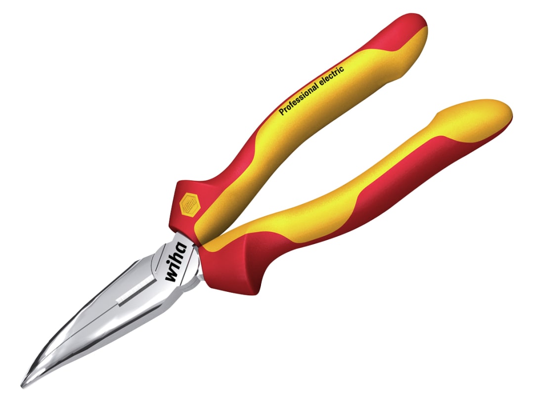 Wiha Professional electric Bent Needle Nose Pliers 200mm 27425