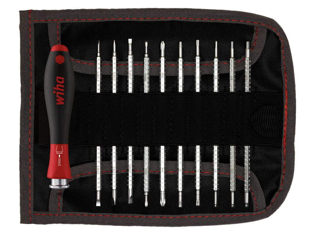 Wiha SYSTEM 4 SoftFinish® Interchangeable Screwdriver Set, 12 Piece 27820