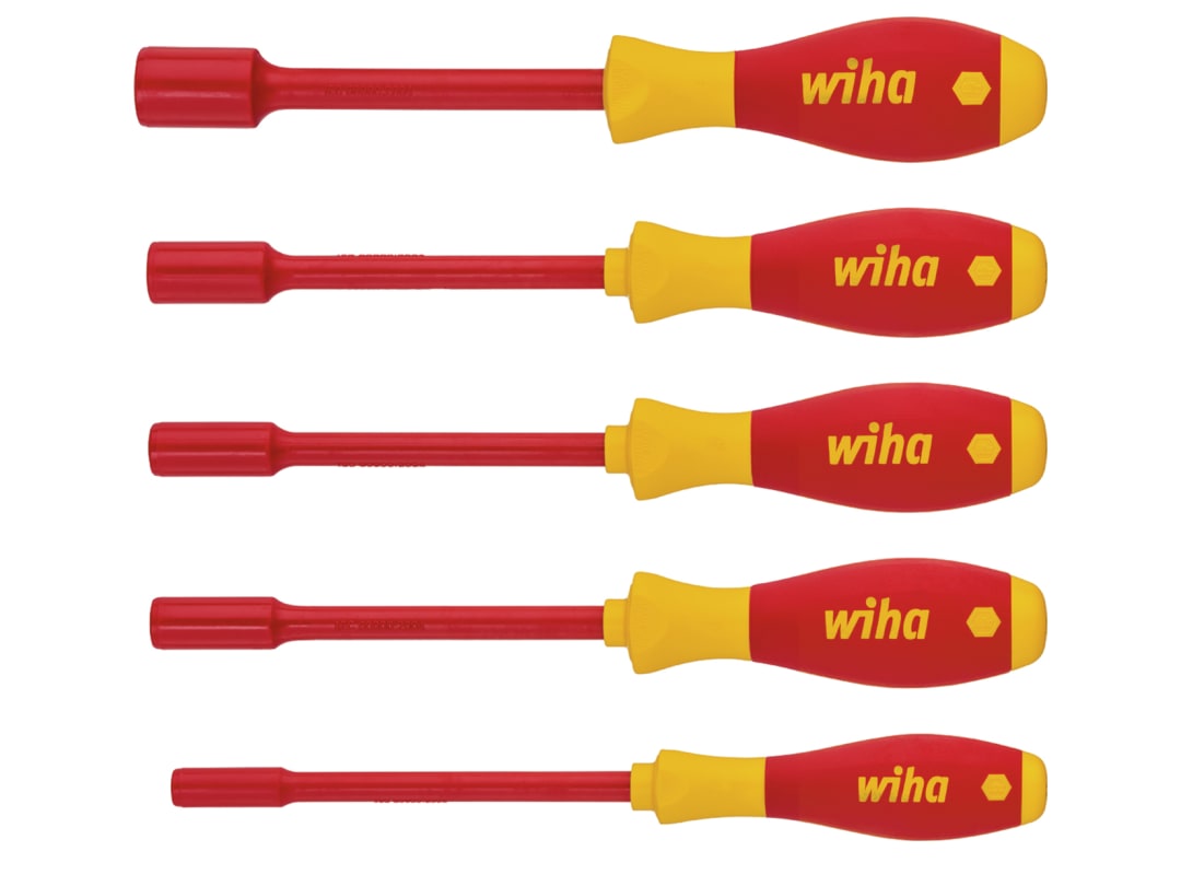 Wiha SoftFinish® electric Hex Nut Driver Set, 5 Piece 29466