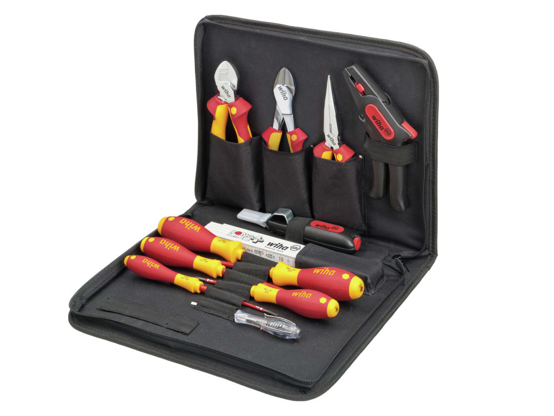Wiha Electrician Tool Set, 13 Piece 36389