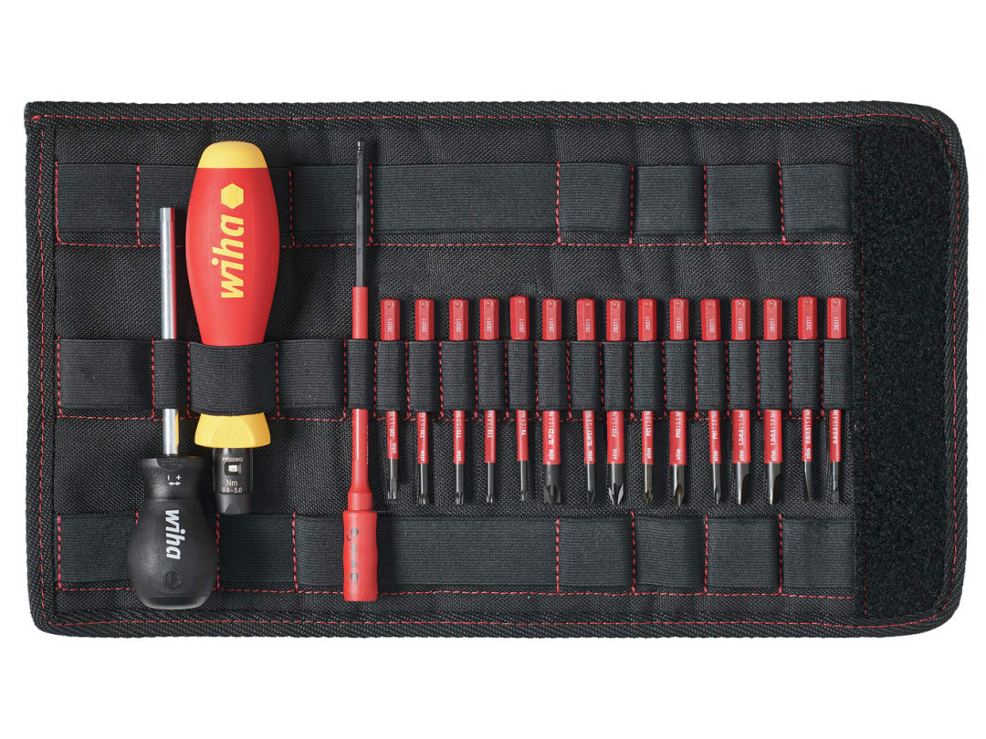 Wiha TorqueVario®-S electric Screwdriver Set, 19 Piece 36791