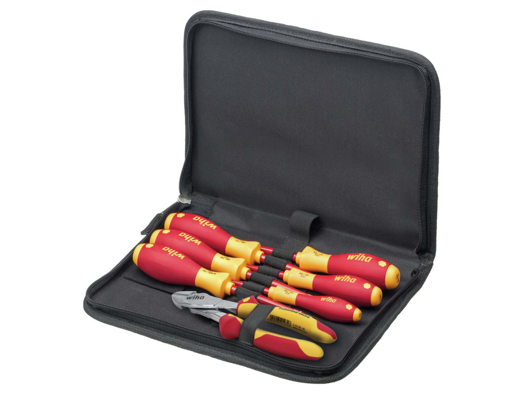 Wiha Electrician Tool Set, 7 Piece 38020