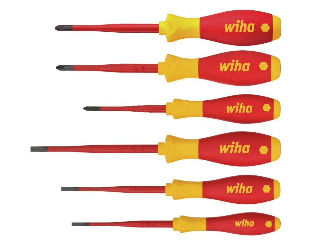 Wiha SoftFinish® electric SL/PH/PZS Screwdriver Set, 6 Piece 38362