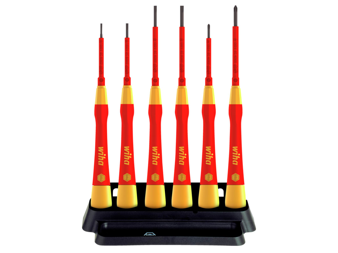 Wiha PicoFinish® SL/PH Fine VDE Screwdriver Set, 7 Piece 42989