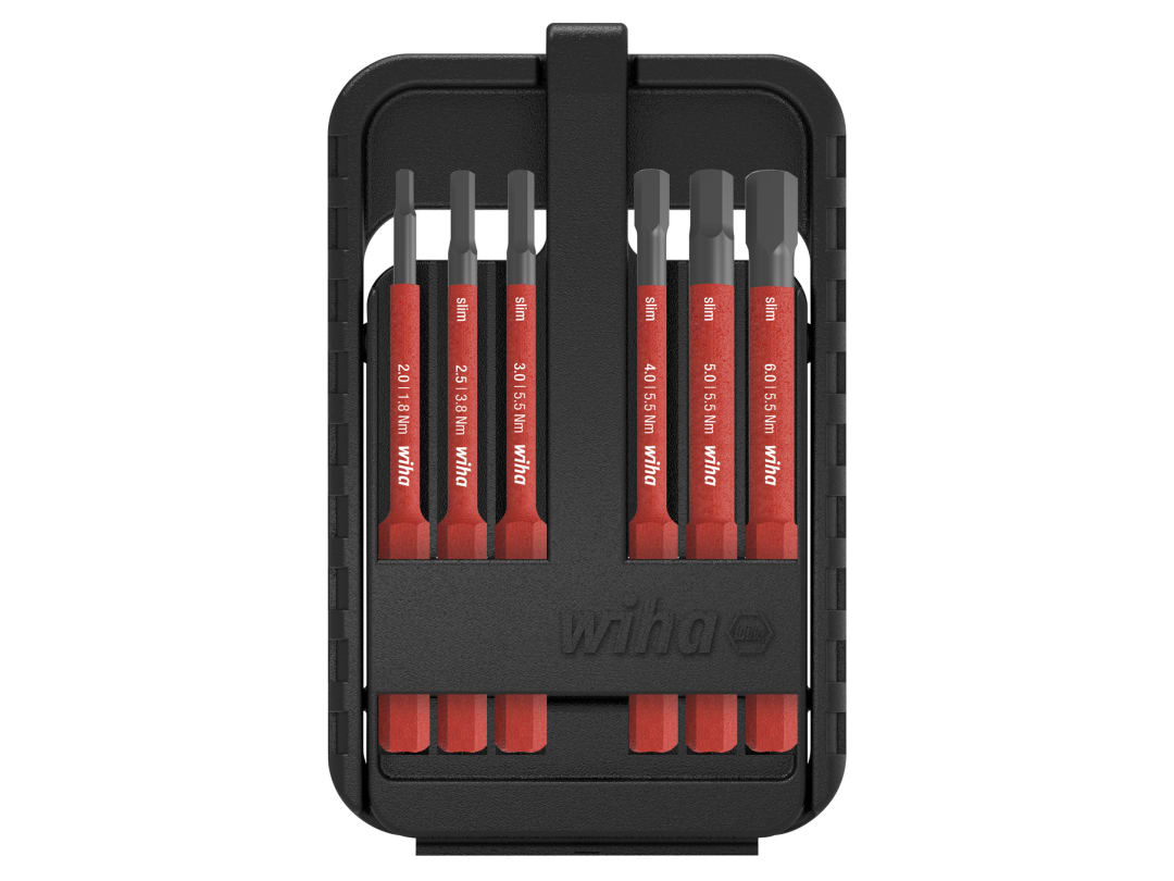 Wiha slimBit electric Hex Bit Set, 7 Piece 43156