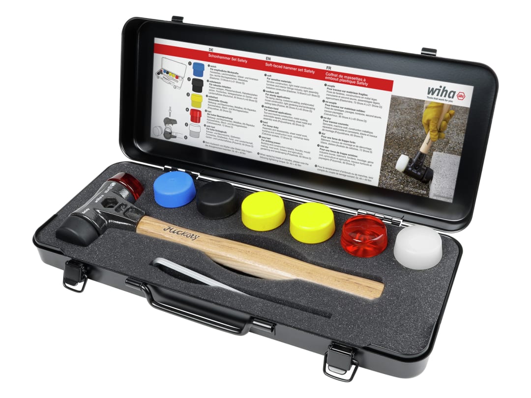 Wiha Assorted Hammer Face Set, 9 Piece 44008