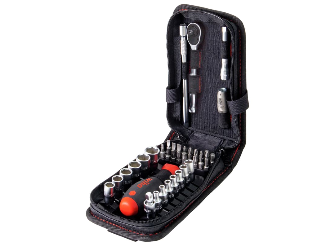 Wiha 1/4in Nut Driver & Bit Set, 40 Piece 44684
