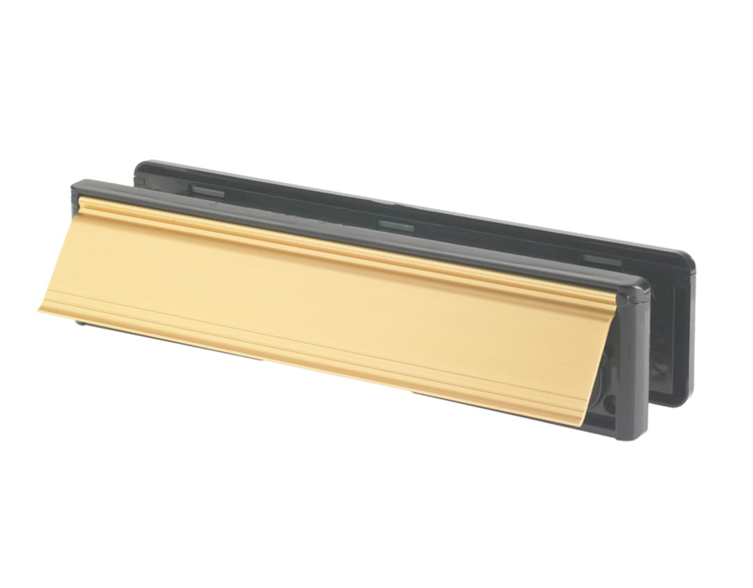Yale Locks Letter Plate Gold (Visi-Packed) 300mm (12in) YLP44-06/34-CP