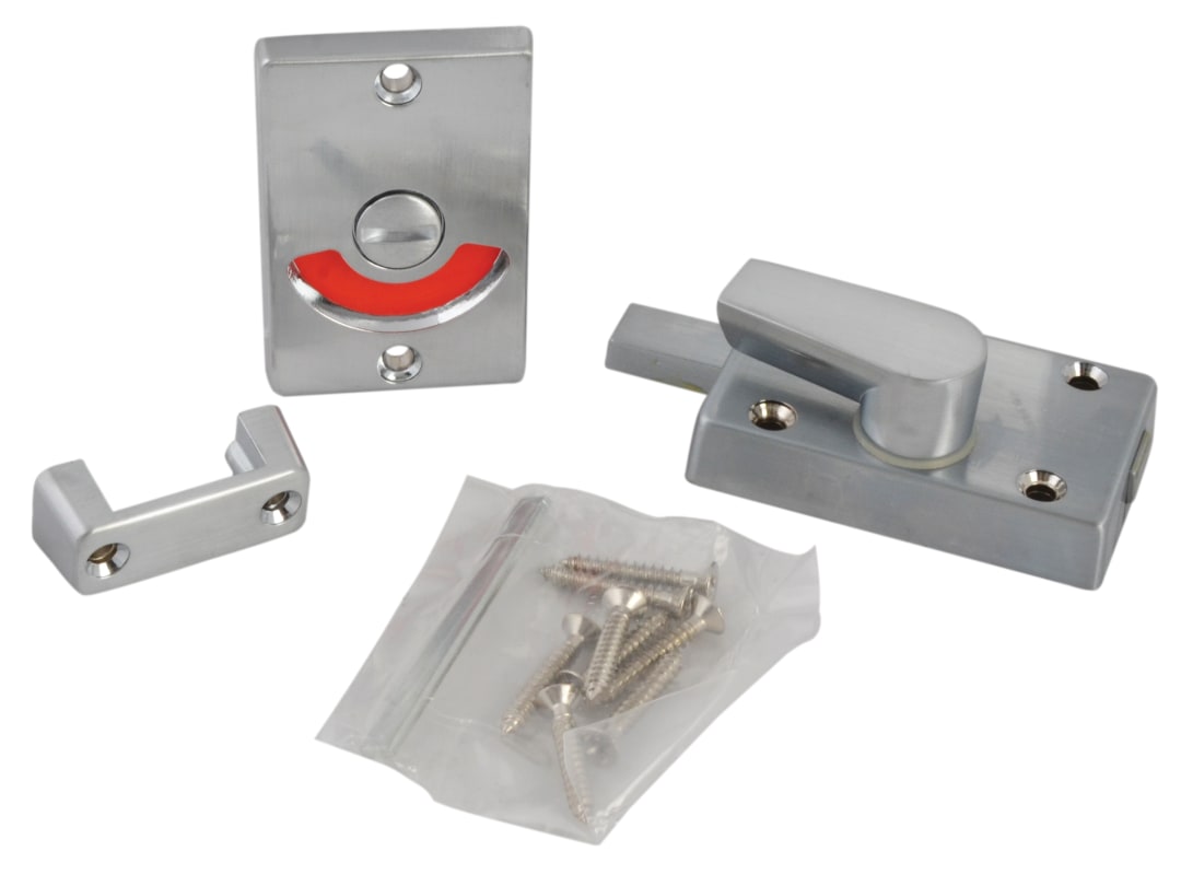 Yale Locks Indicator Bolt for Bathrooms or W.C Doors Satin Chrome P127 P127-SC