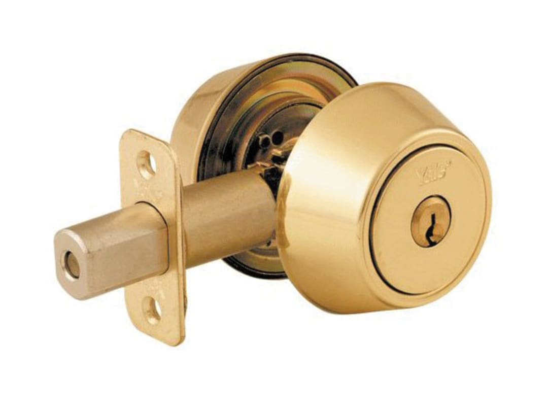 Yale Locks P5211 Security Deadbolt Polished Brass 2.35211E+11