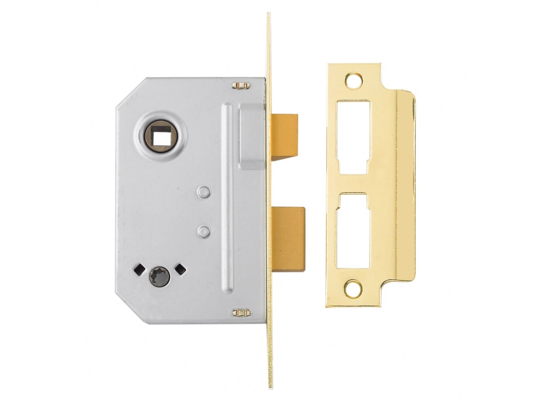 Yale Locks PM236 Bathroom 2 Lever Sashlock Polished Brass 67mm 2.5in 6.50236E+11