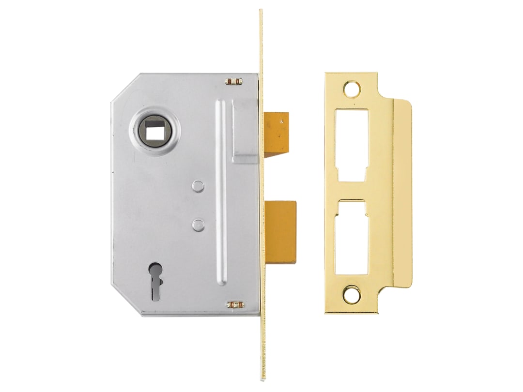 Yale Locks PM246 Internal 2 Lever Mortice Sashlock Polished Brass 80mm 3in 6.50246E+11