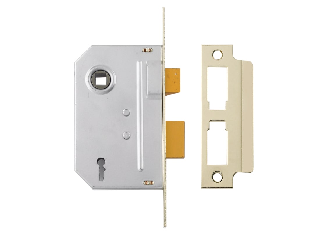 Yale Locks PM320 3 Lever Mortice Sashlock Polished Brass 79mm 3in 6.5032E+11