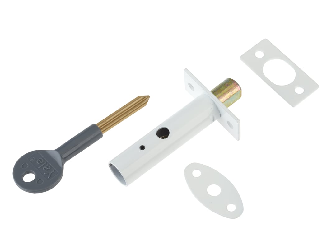 Yale Locks PM444 Door Security Bolt White Finish Visi of 1 7.20444E+11