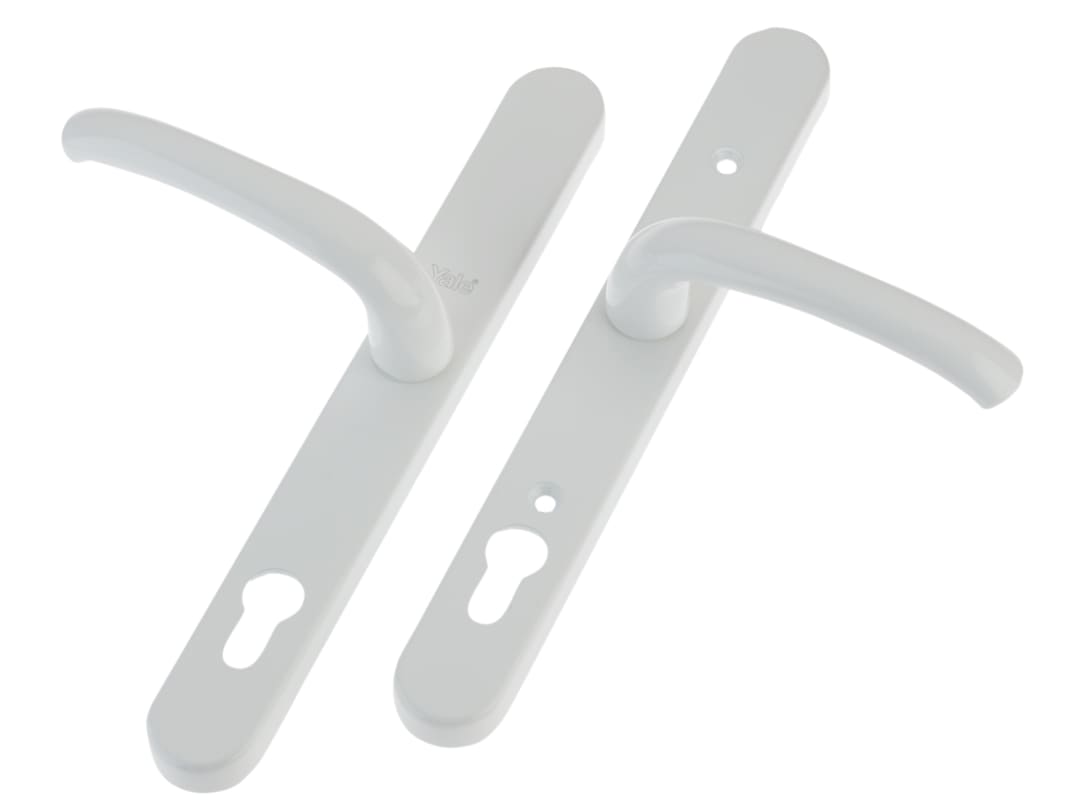 Yale Locks Retro Door Handle PVCu Polished PVD White Finish P-PVC-RH-WH