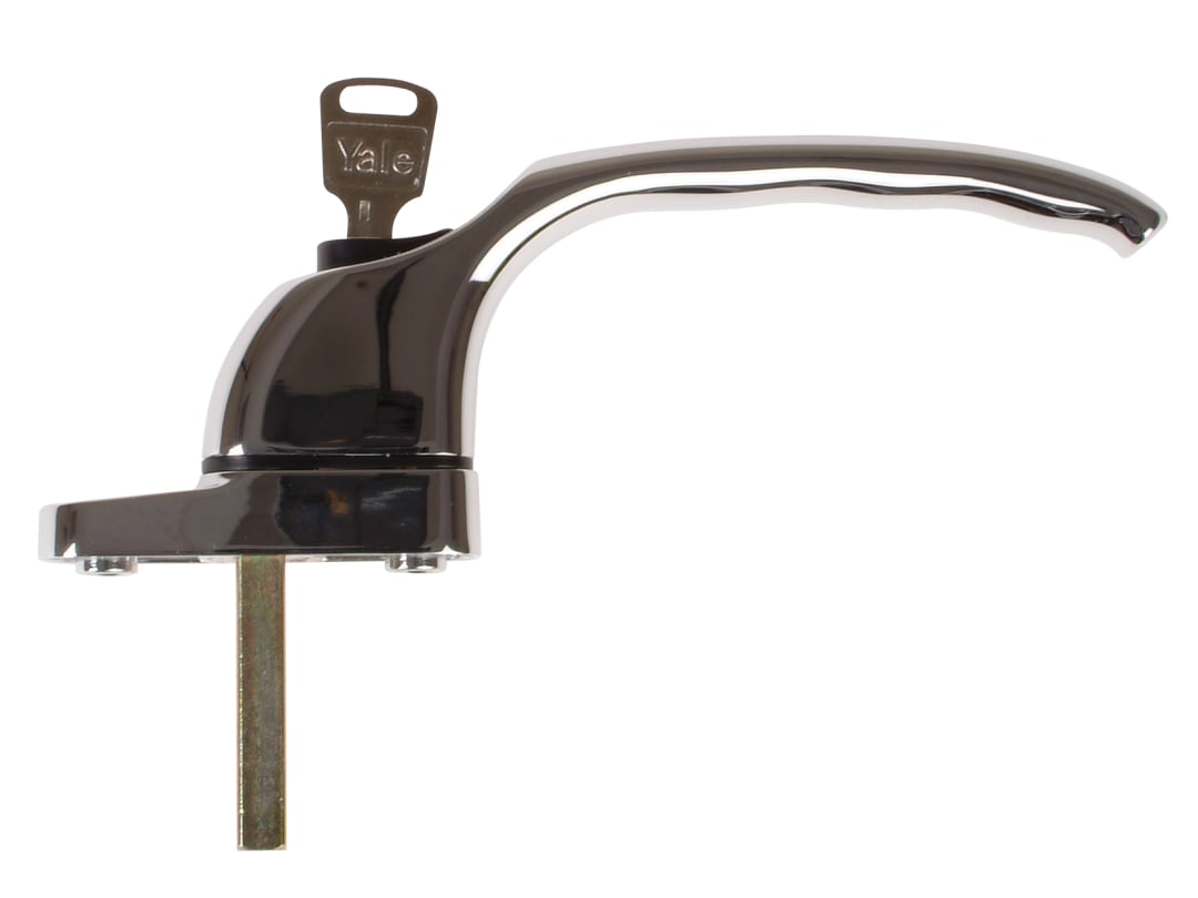 Yale Locks PVCu Window Handle Polished Chrome Finish P-YWHLCK40N-PC